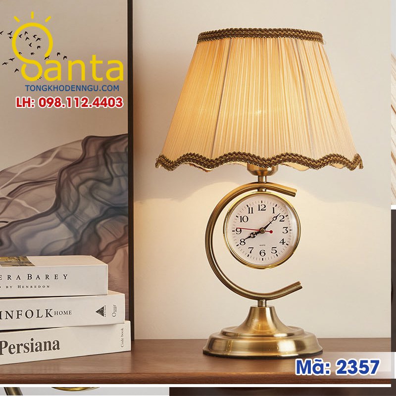 mẫu đèn ngủ đồng hồ đẹp 2357